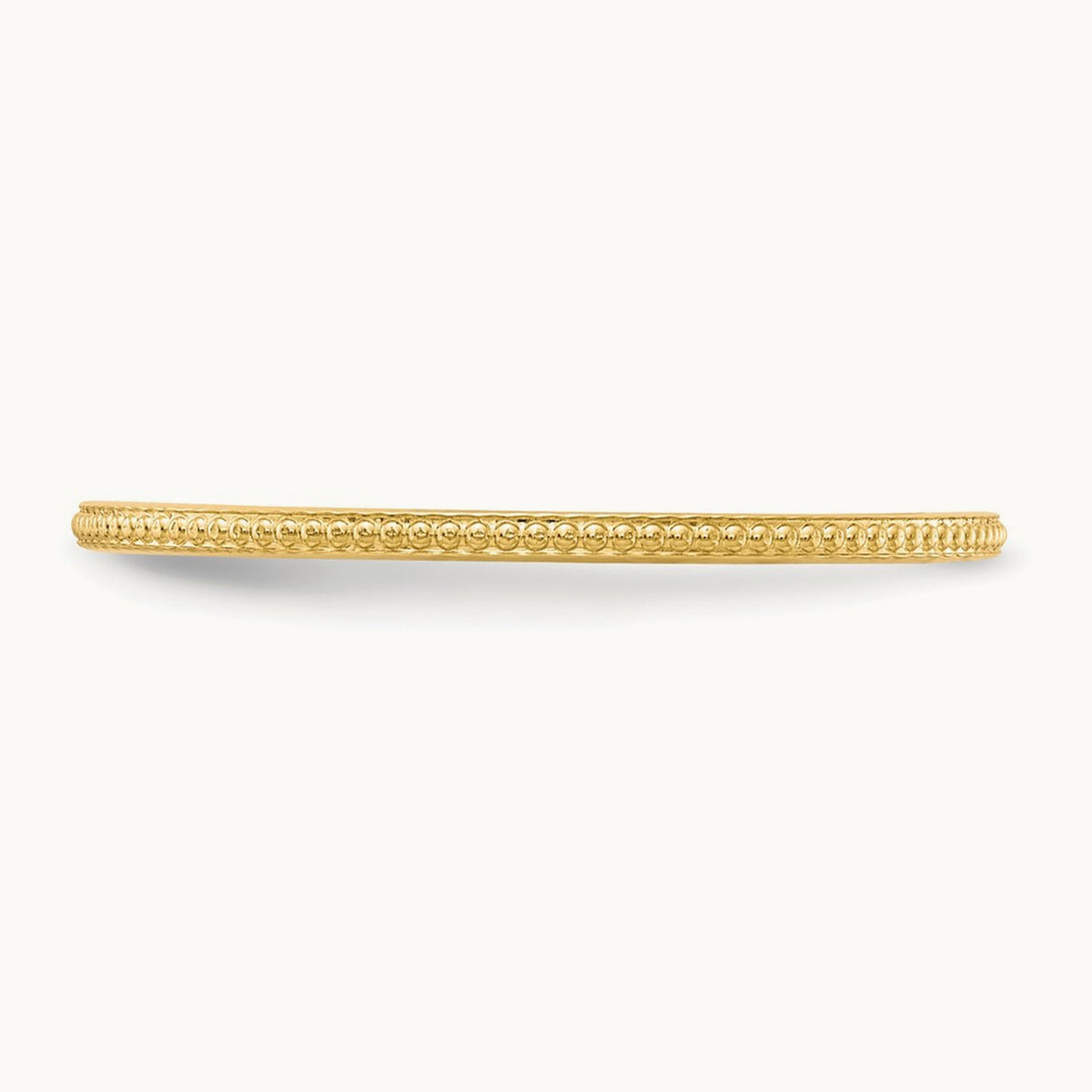 Bead Stackable Band — 14K Yellow Gold