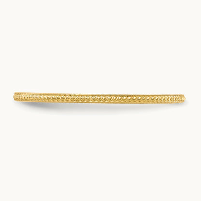 Bead Stackable Band — 14K Yellow Gold