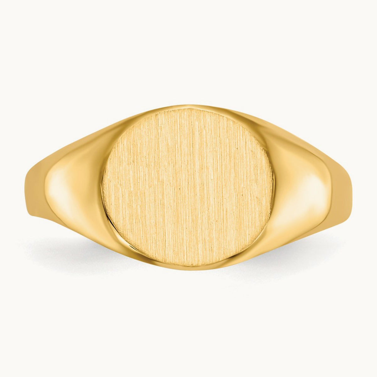9.5x8. Open Back Signet Ring, 5mm, 14K