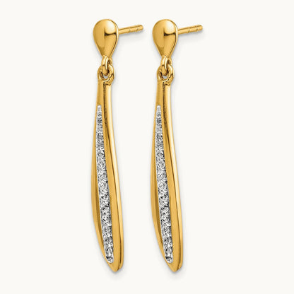 Diamond Post Earrings, 14K