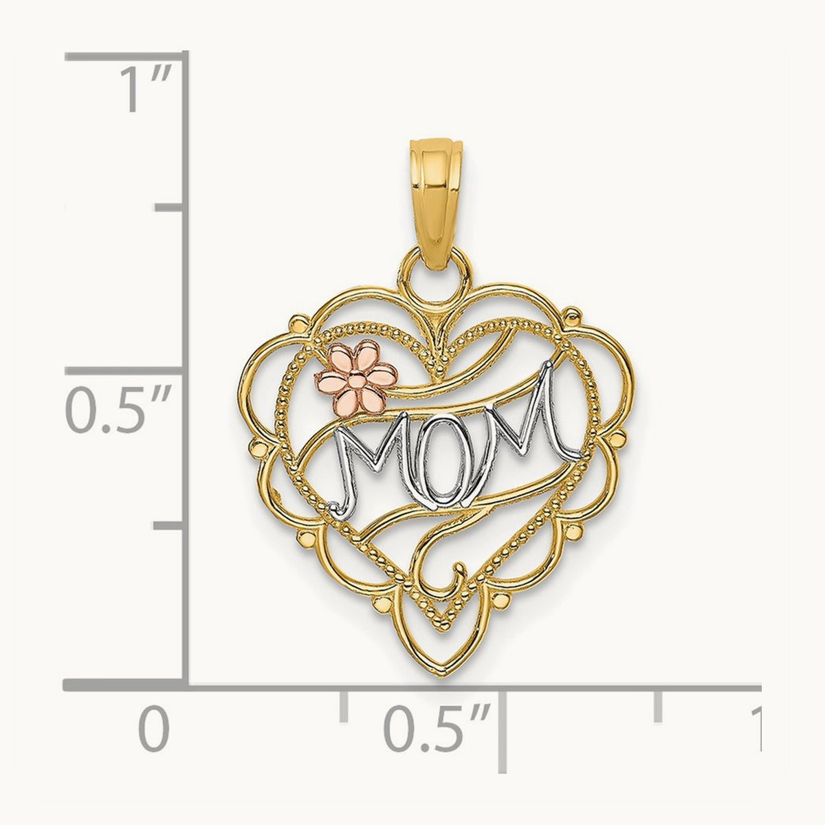 w/ MOM Heart w/Flower Charm — photo set