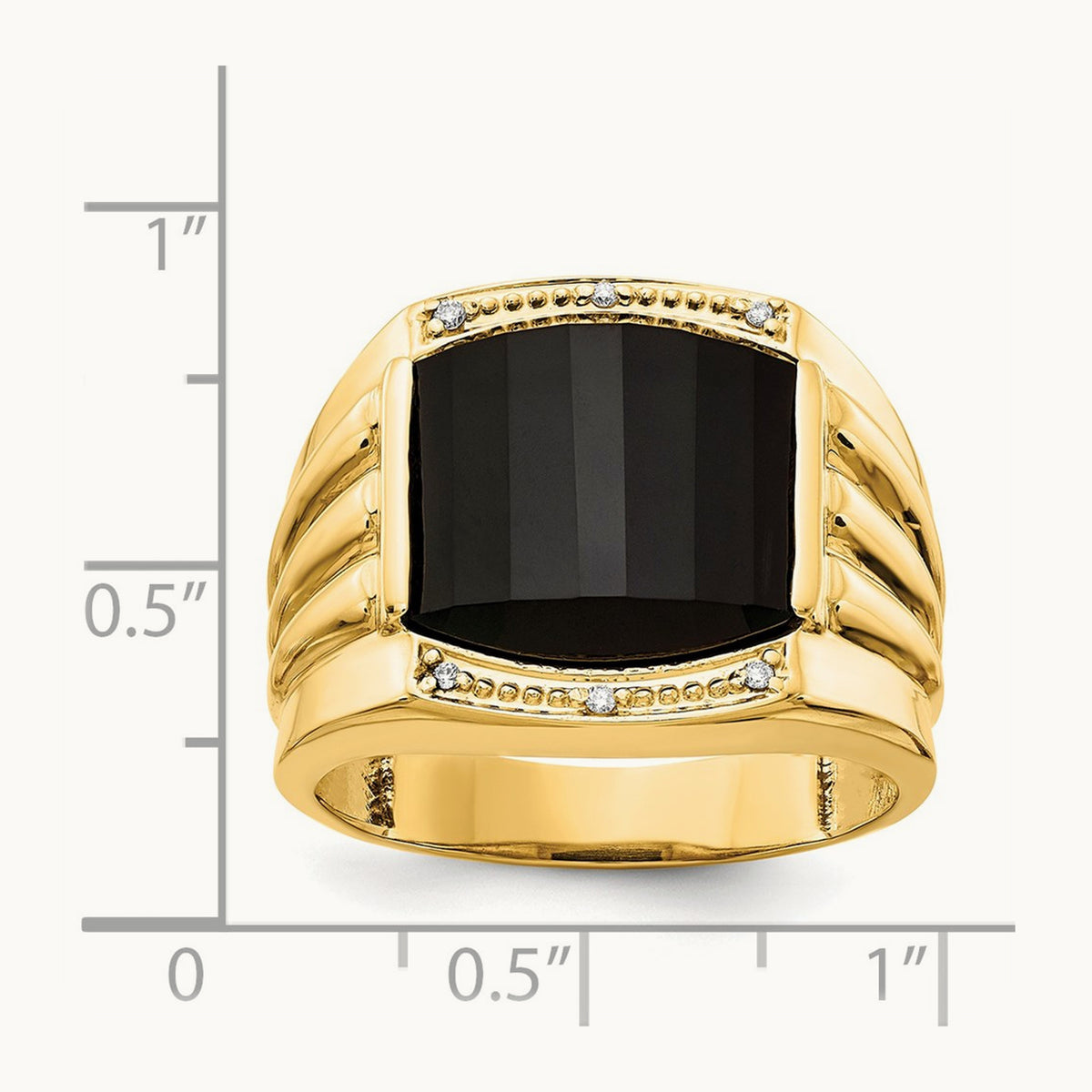 AA Diamond men's ring, 14K
