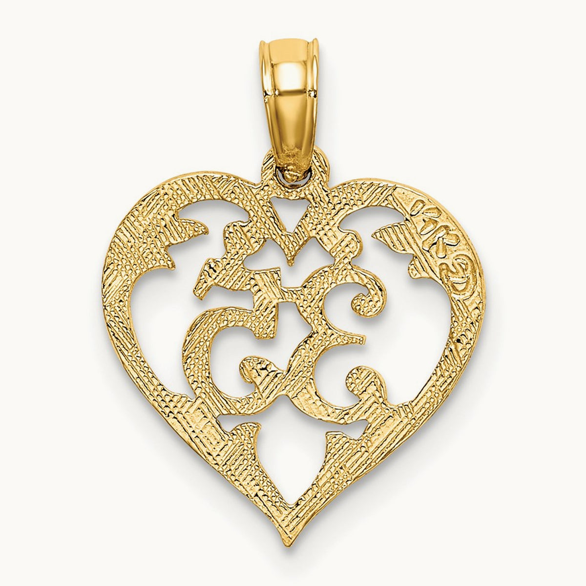 35 In Heart Charm, 14K