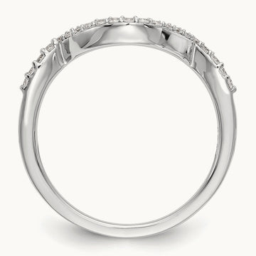 Diamond Wedding Band, 14K White Gold