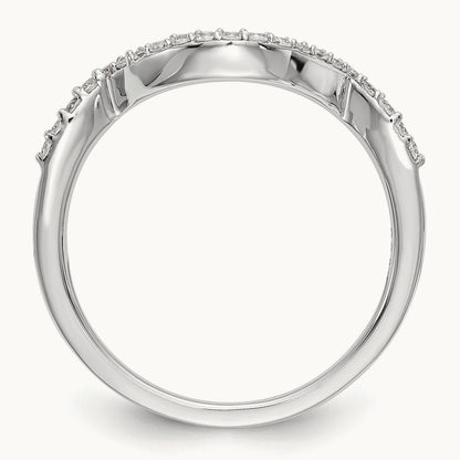 Diamond Wedding Band, 14K White Gold