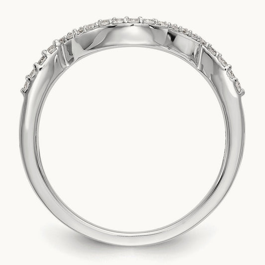 Diamond Wedding Band, 14K White Gold