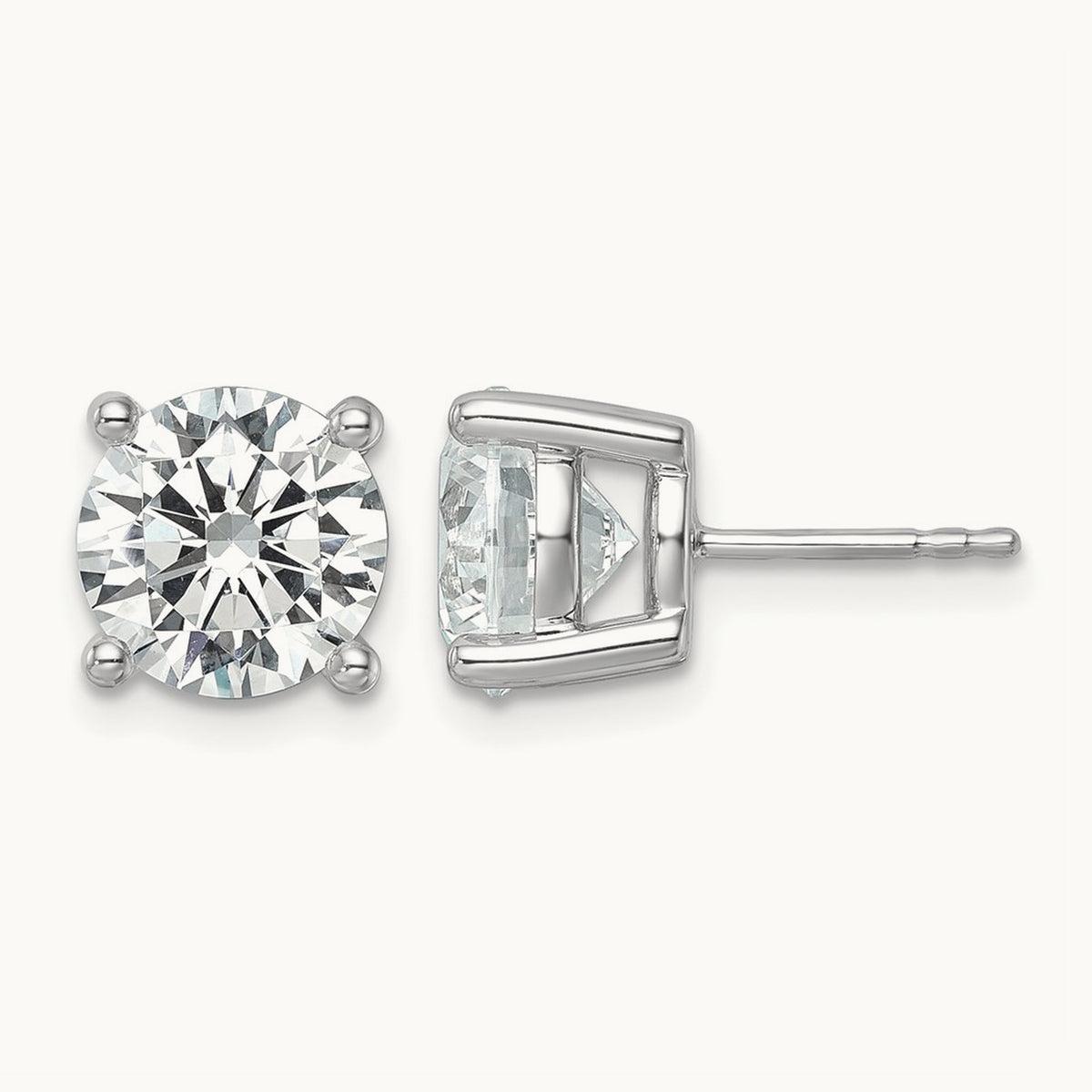 Round Heavyweight Stud Earrings, 0.10-7.00 ct tw Lab-Grown Diamond
