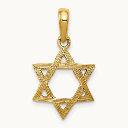Star of David Pendant, 14K