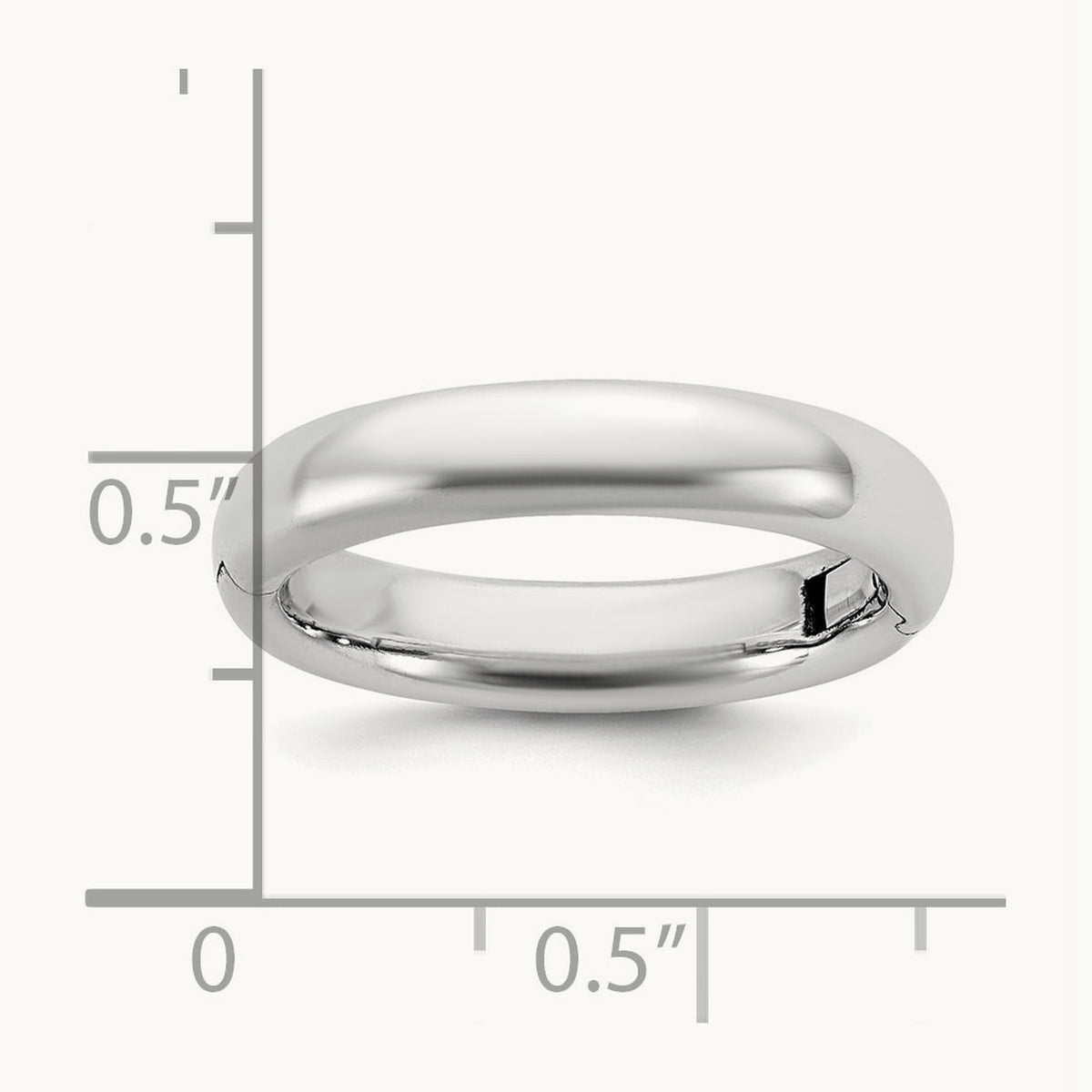 CLIQ Hinged Comfort Fit Wedding Band, 4mm, 14K White Gold