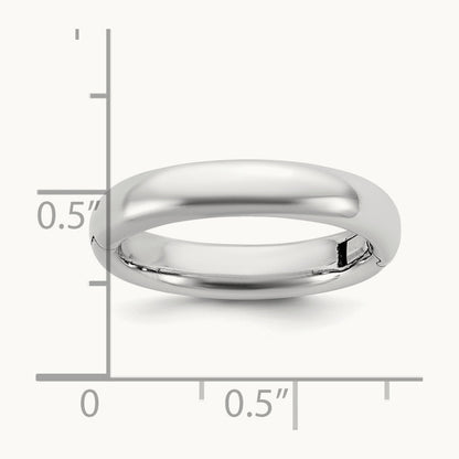 CLIQ Hinged Comfort Fit Wedding Band, 4mm, 14K White Gold