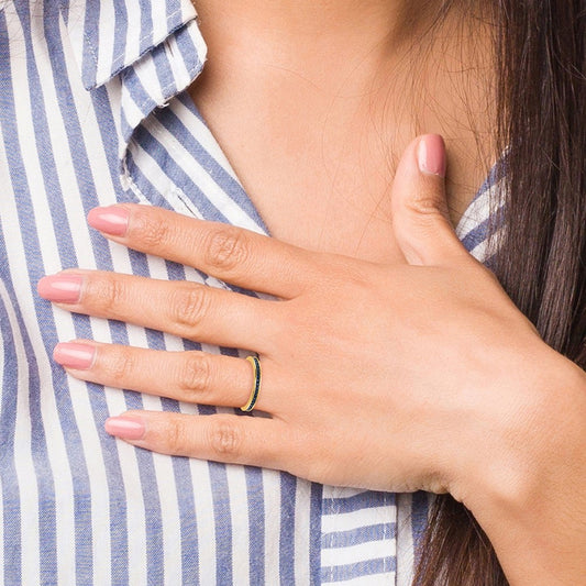 Sapphire Band — 14K Yellow Gold, 7