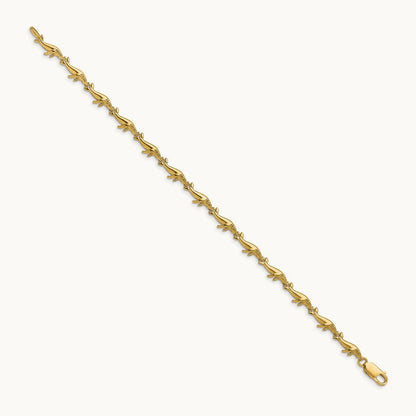 Whale Bracelet, 14K