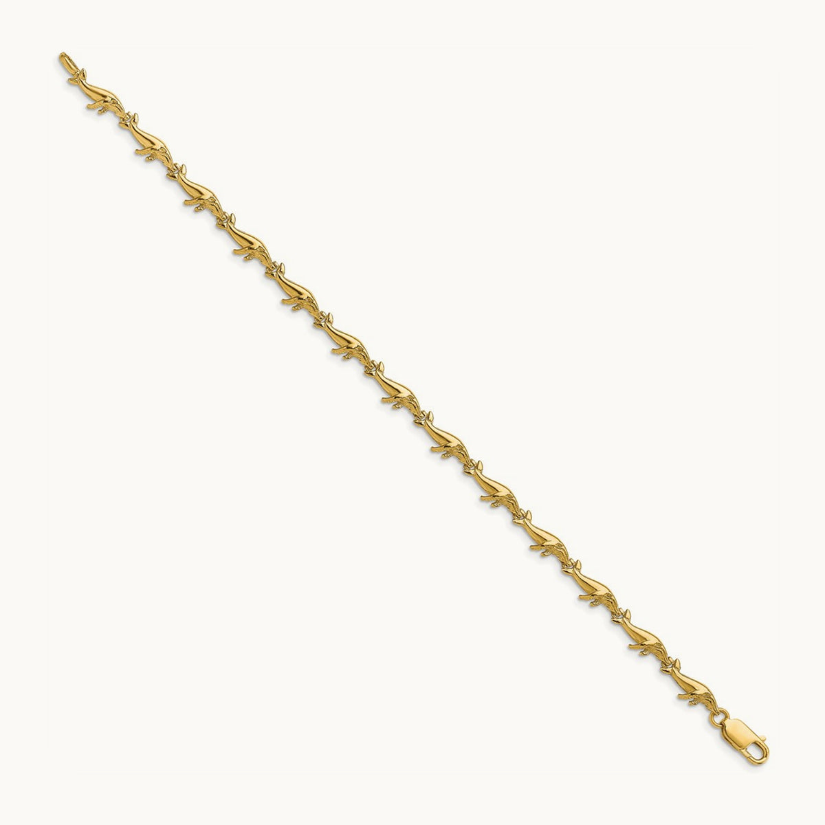 Whale Bracelet, 14K