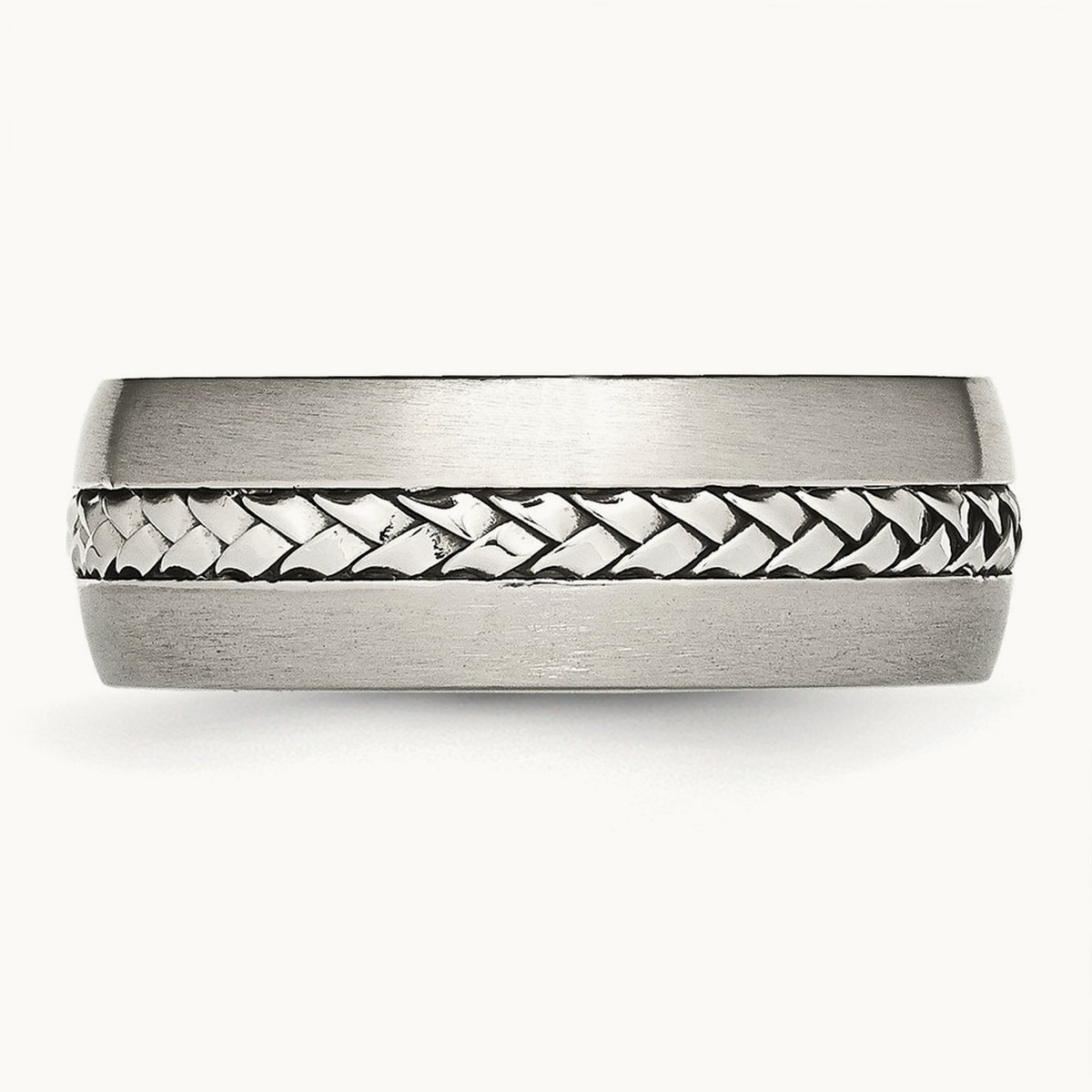 Brushed and Polished Braided Band — photo set