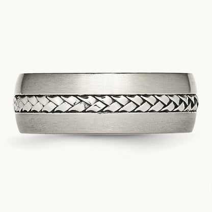 Brushed and Polished Braided Band — photo set