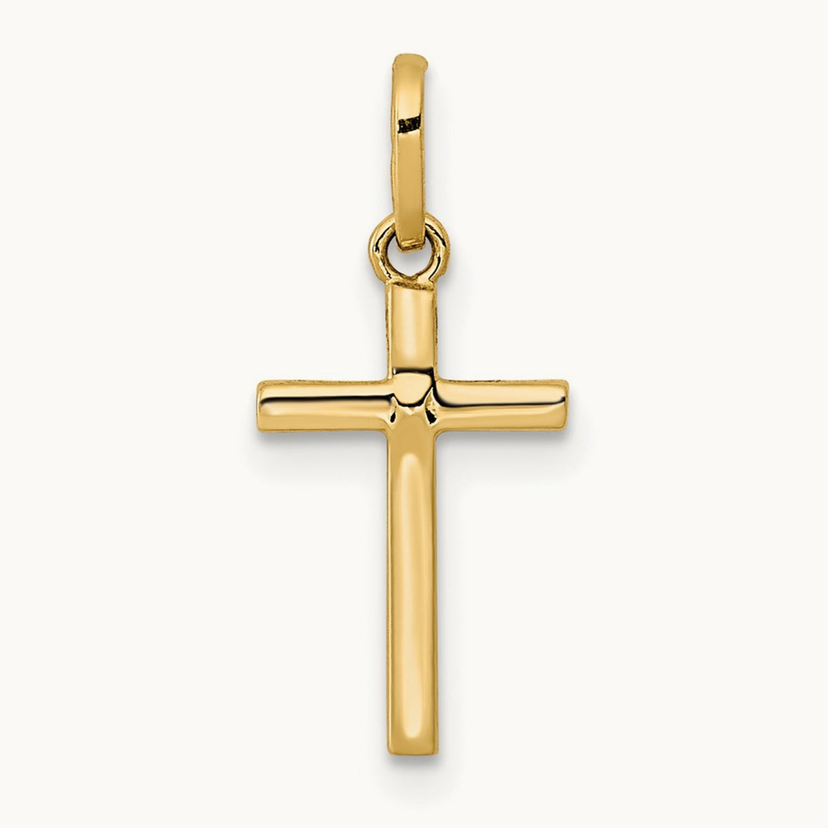 Polished Cross Pendant, 14K