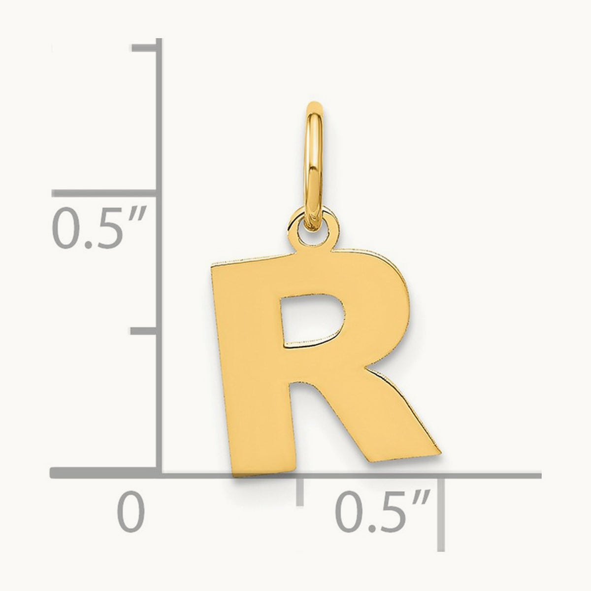 Initial Pendant — R