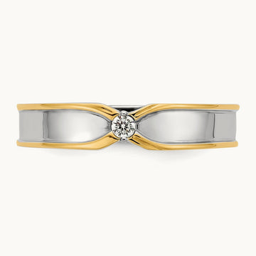 14ktt IB Goodman Mens Polished Diamond Ring Mounting