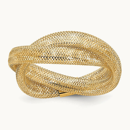 Twisted Woven Ring — 14K Yellow Gold