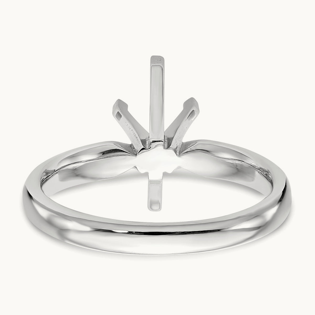 1ct. Tulip-Head Comfort-Fit Marquise Solitaire Mounting, 14K White Gold