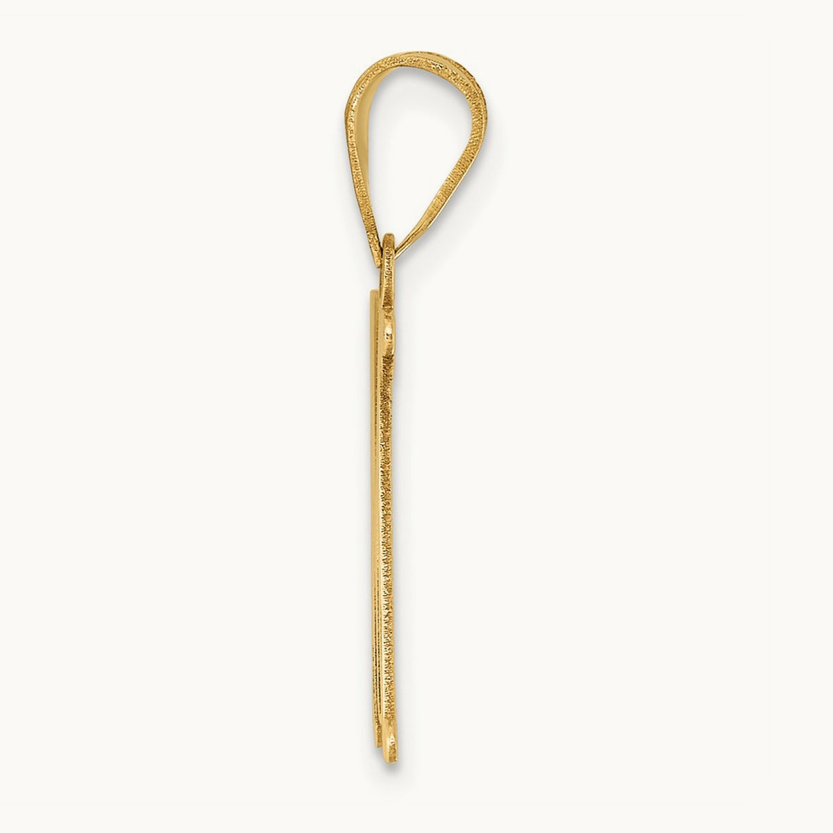 Polished Initial Pendant — M