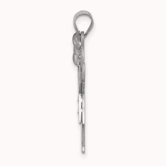 AA Diamond Kid Pendant, 14K White Gold