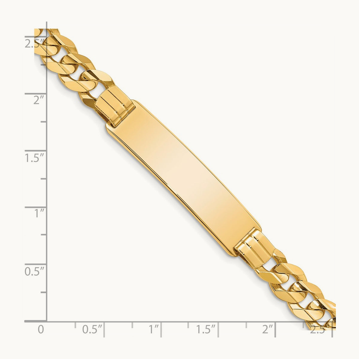 Curb ID Bracelet, 14K