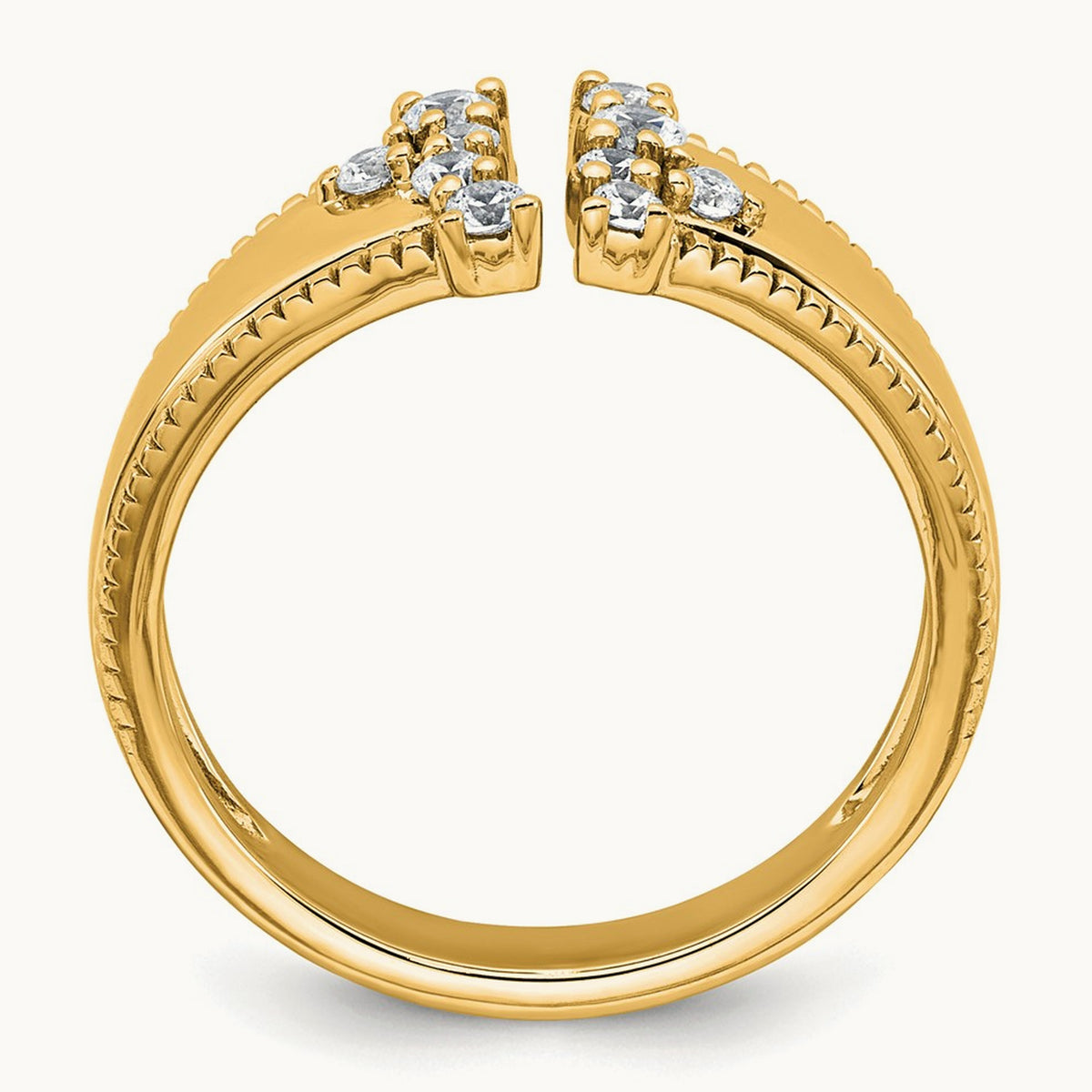 Open Cuff Fashion Ring — 14K Yellow Gold, 7