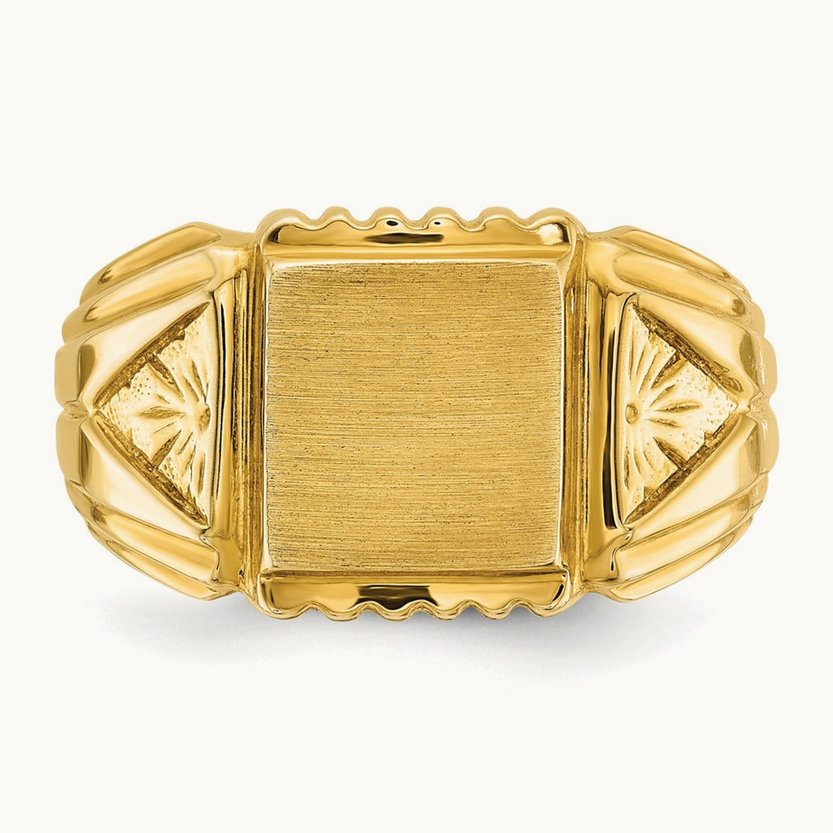 Men's Square Signet Ring — IBGoodman