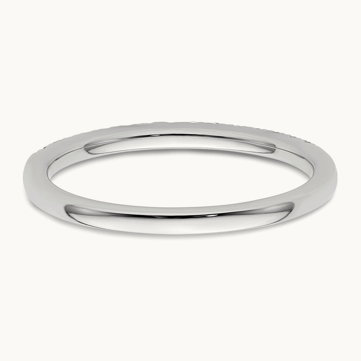 Diamond Wedding Band, 14K White Gold