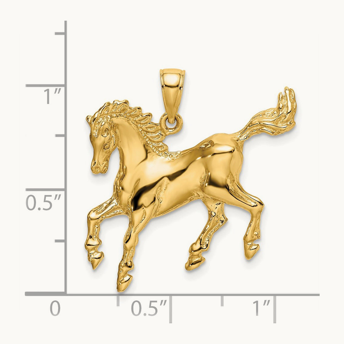 Horse Charm, 14K