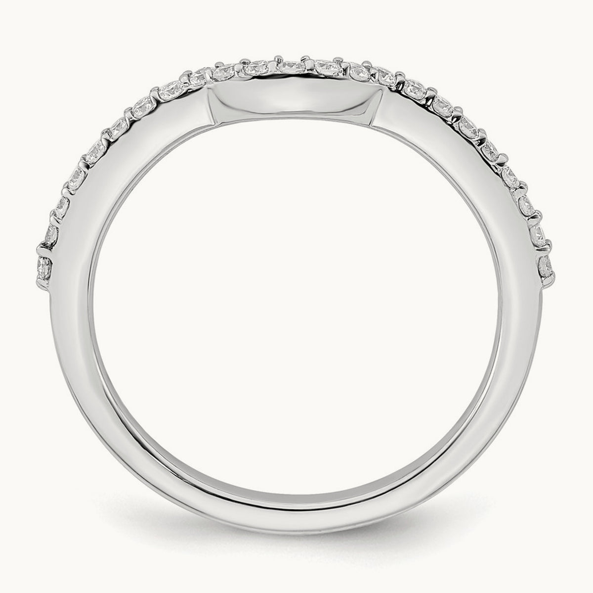 Diamond Wedding Band, 14K White Gold