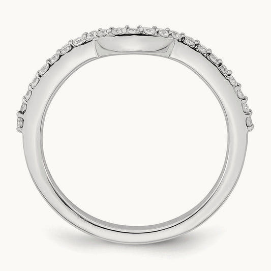 Diamond Wedding Band, 14K White Gold