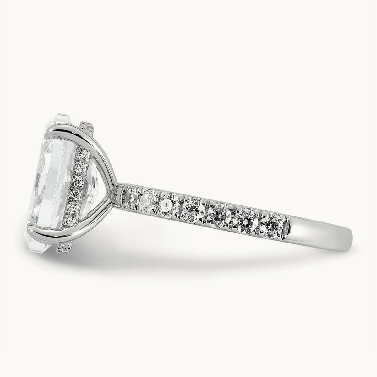 Oval Solitaire Engagement Ring, 1.25-4.50 ct tw Lab-Grown Diamond — 14K White Gold, 7 (3)