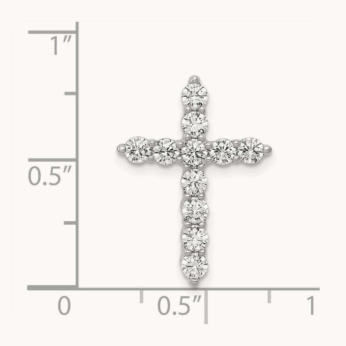 3/4ct. Diamond Cross Chain Slide — photo set
