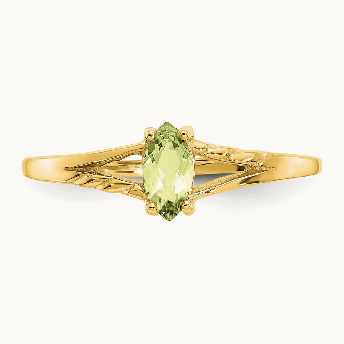Peridot Birthstone Ring, 14K