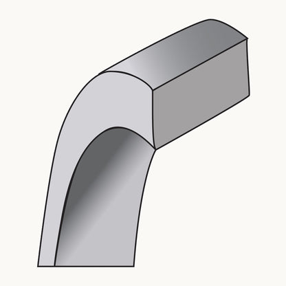 Sterling Silver 8mm Lightweight Flat Band