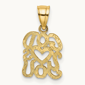 GOD HEARTS YOU Charm, 14K