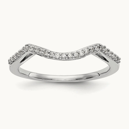 Diamond Wedding Band, 14K White Gold