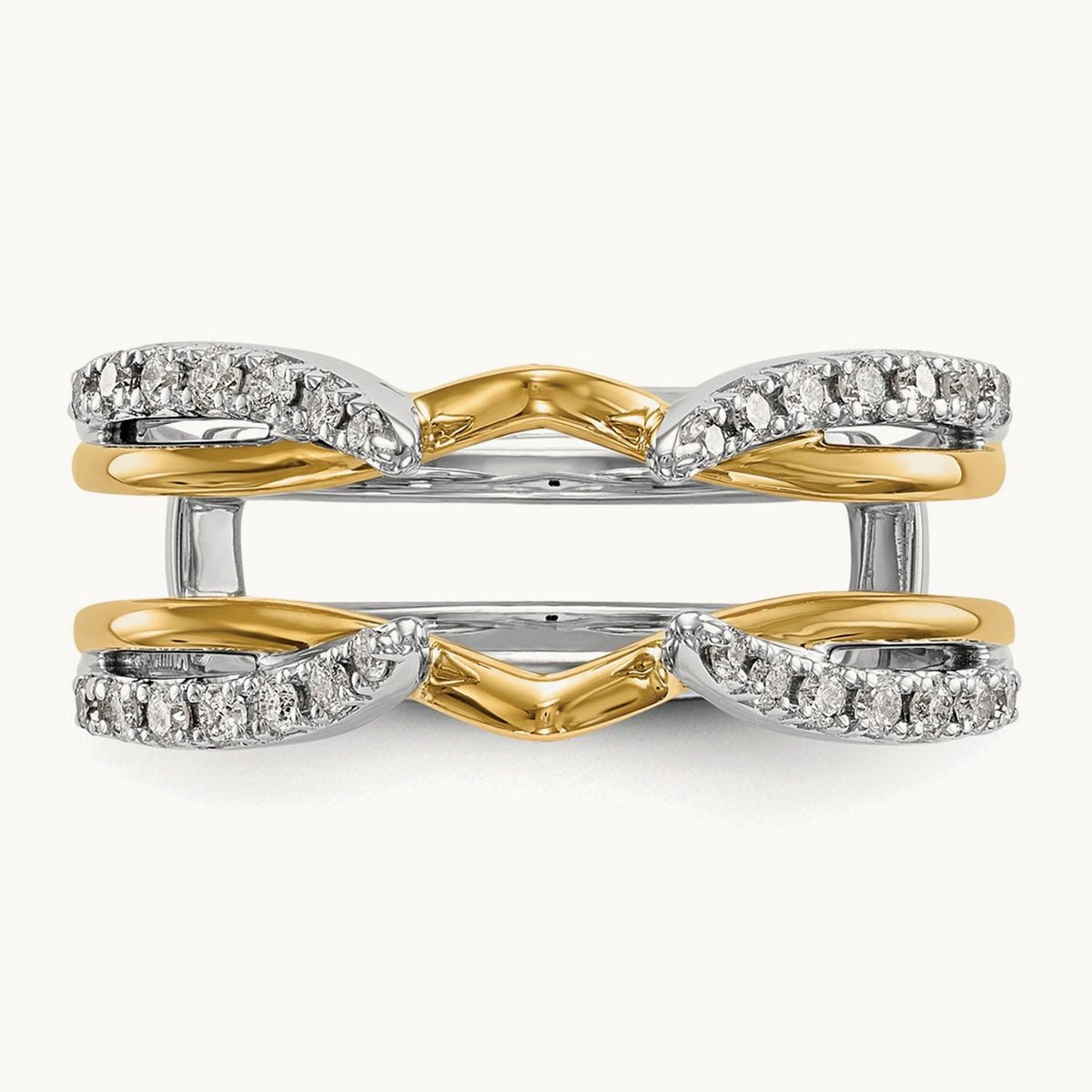 Diamond Guard, 14K Two-tone