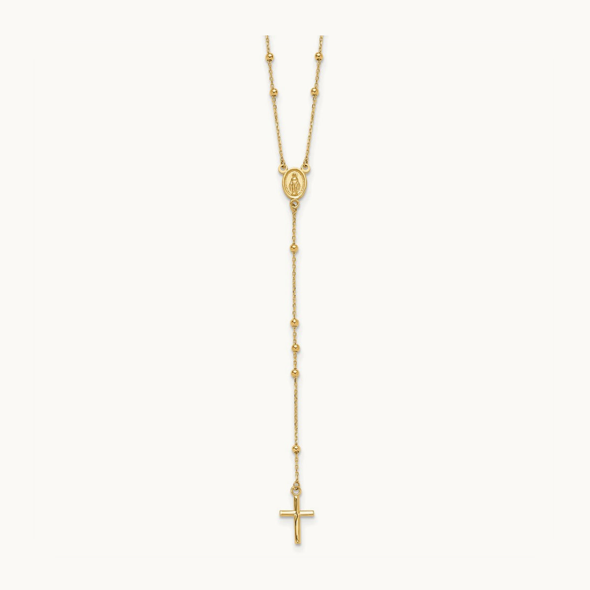 Polished Rosary, 14K