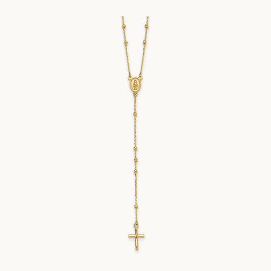 Polished Rosary, 14K