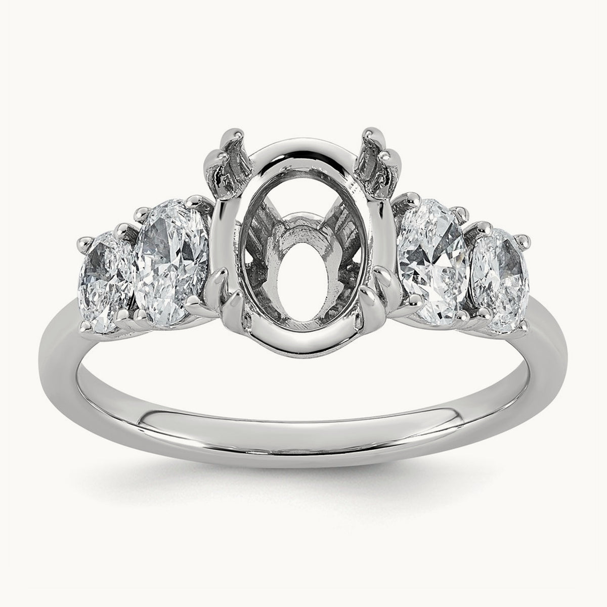 Semi-Mount Ring, 0.75 ct tw Lab-Grown Diamond