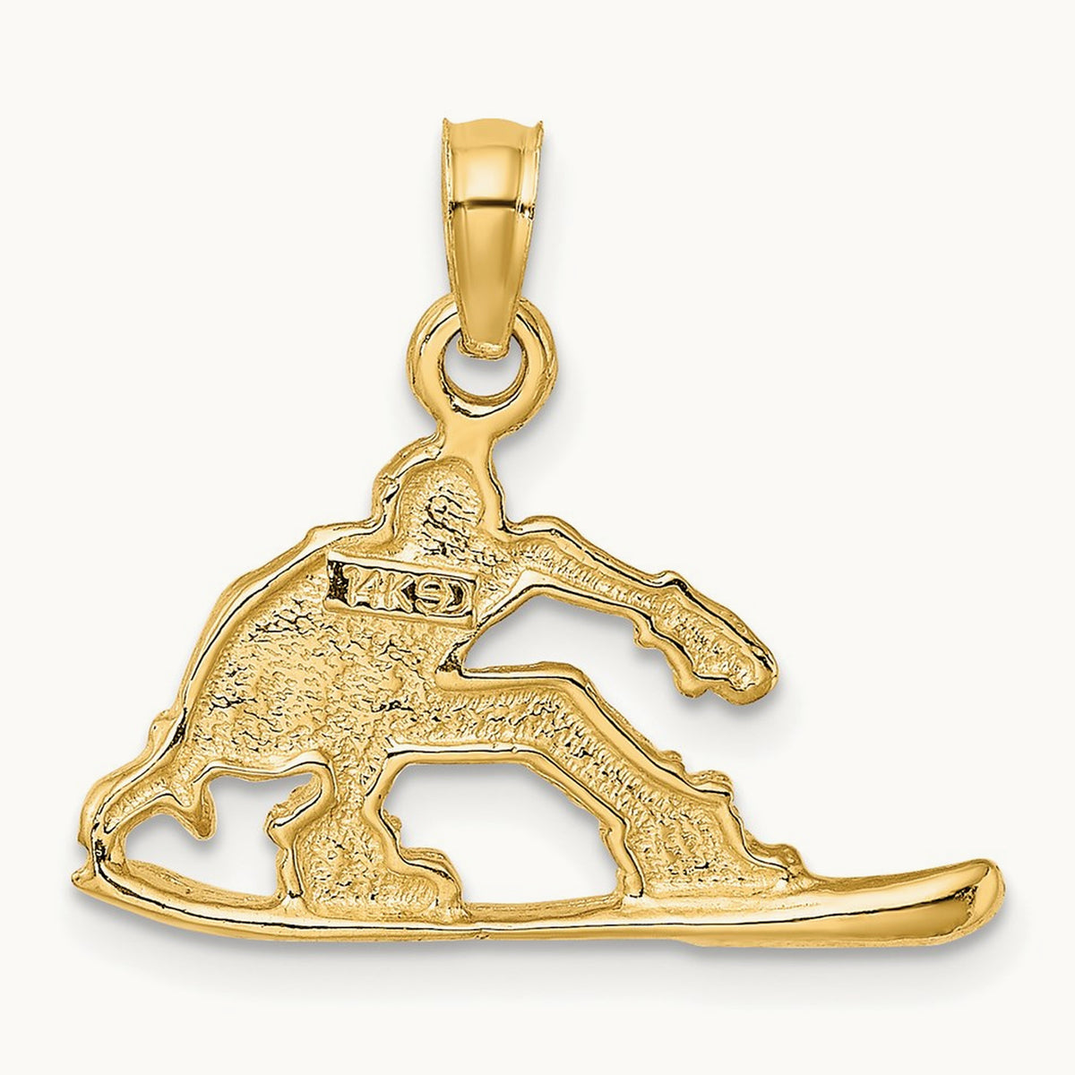 Snowboarder Charm, 14K