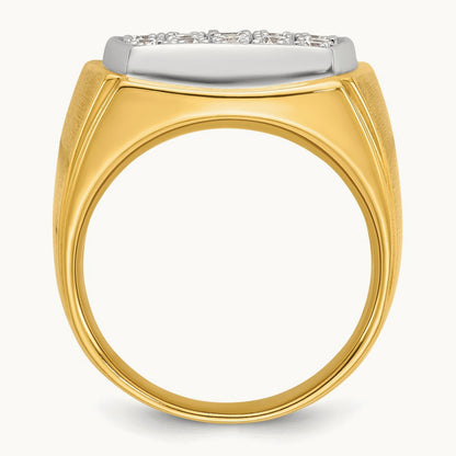 Men's Cluster Ring, 1.75 ct tw Lab-Grown Diamond