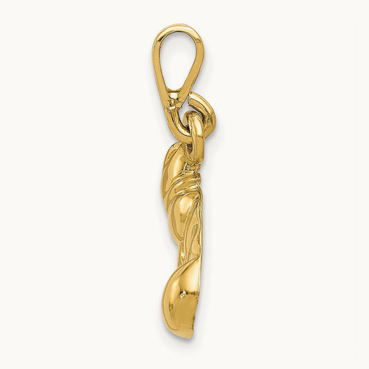 Boxing Glove Pendant, 14K