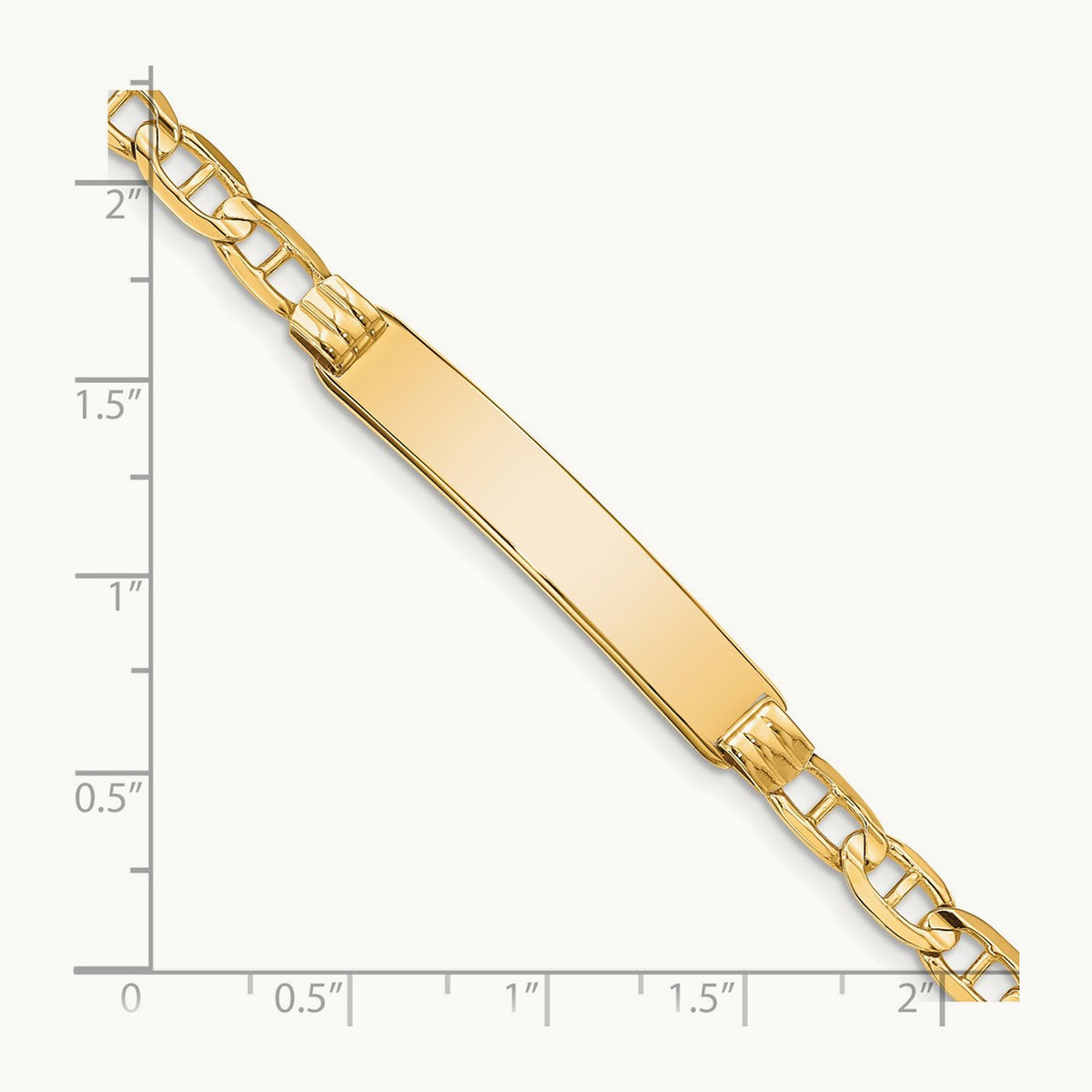 Anchor ID Bracelet, 14K