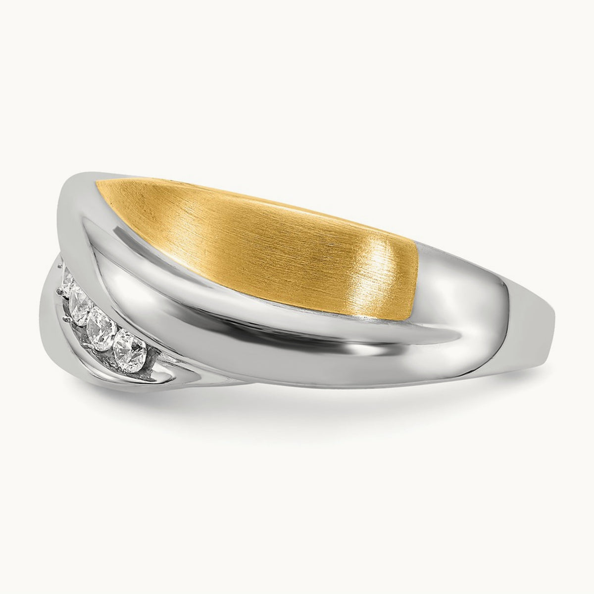 Diamond Men's Ring, 14K Two-tone