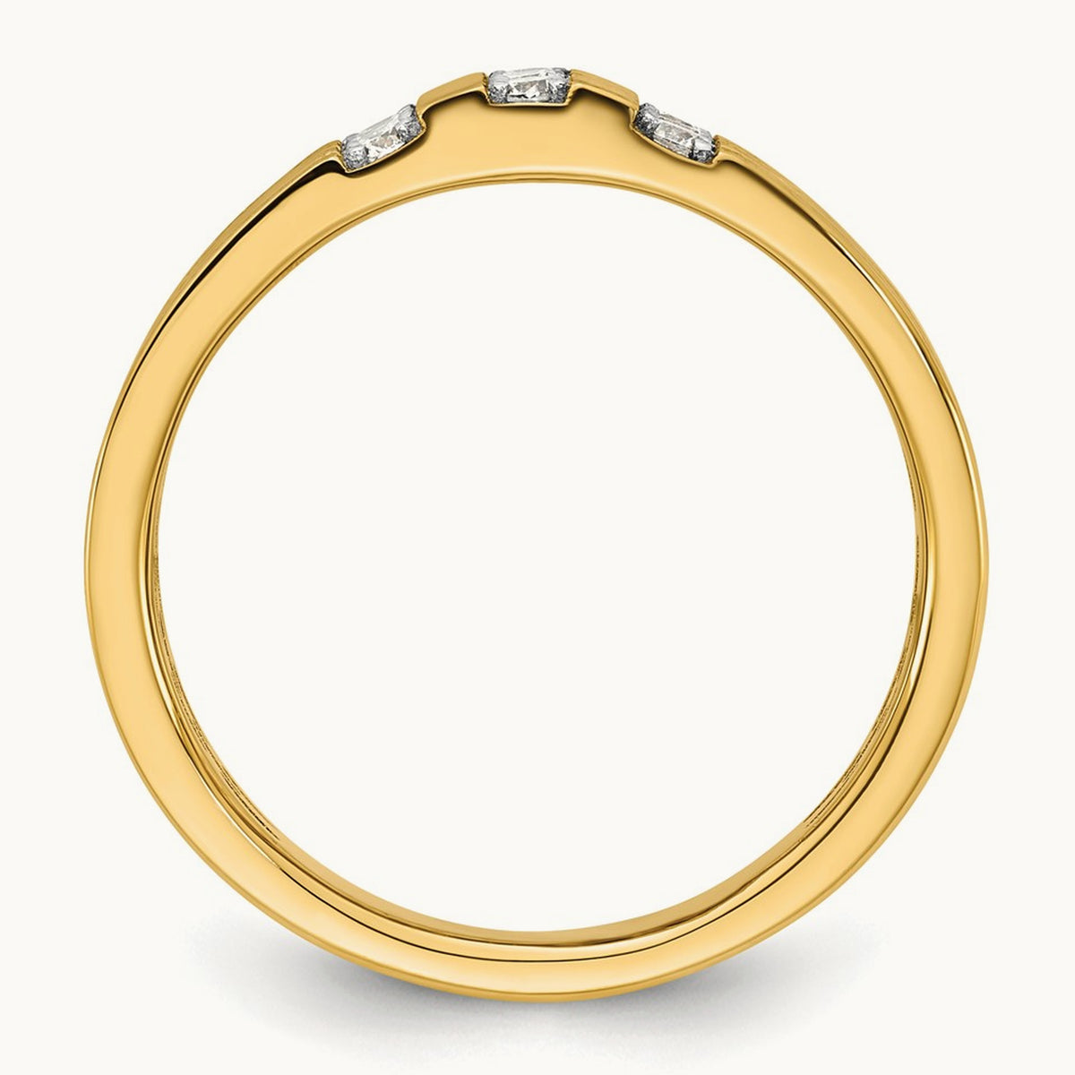 Setting: with White Rhodium IB Goodman Men's Diamond Ring Mounting, 14K Gold — 14K Yellow Gold