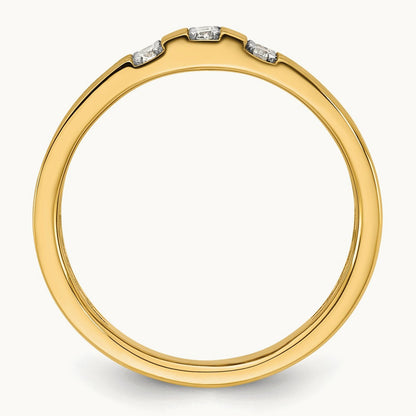 Setting: with White Rhodium IB Goodman Men's Diamond Ring Mounting, 14K Gold — 14K Yellow Gold